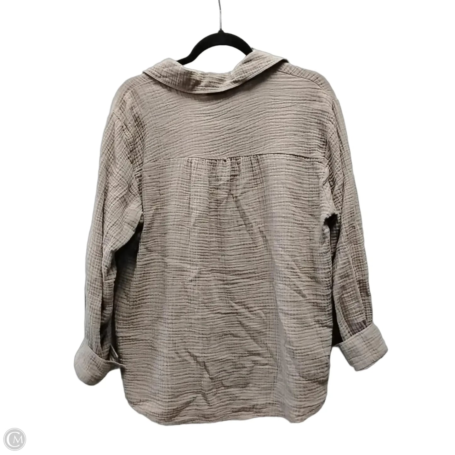 Top Long Sleeve By Splendid In Brown, Size: M