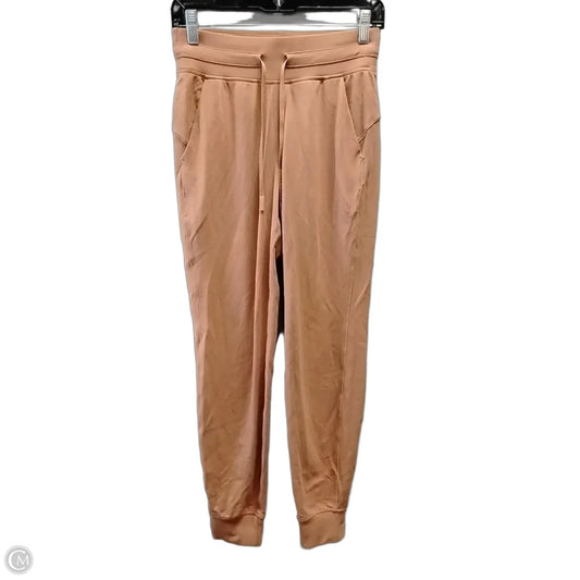 Athletic Pants By Lululemon In Orange, Size: 4