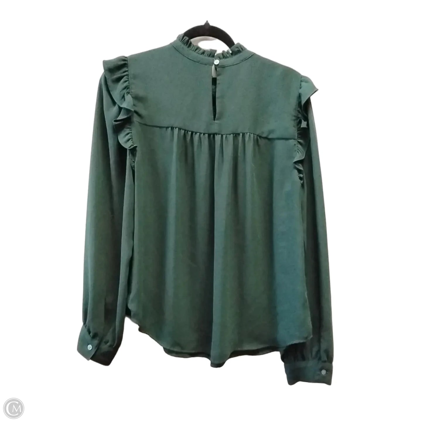 Blouse Long Sleeve By Loft In Green, Size: M