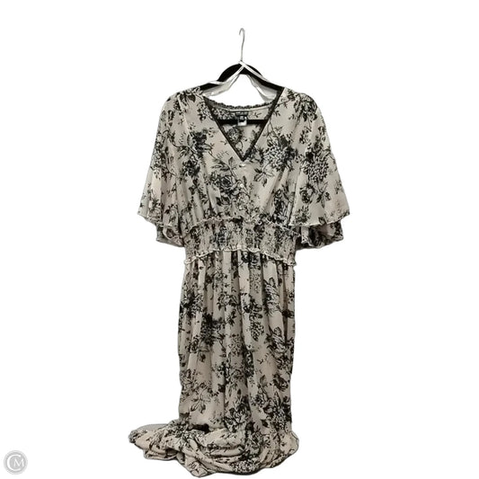 Dress Casual Midi By Clothes Mentor In Polkadot Pattern, Size: 3x