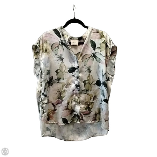Blouse Sleeveless By Elie Tahari In Floral Print, Size: L