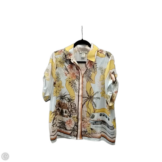 Top Long Sleeve By Rachel Zoe In Floral Print, Size: M