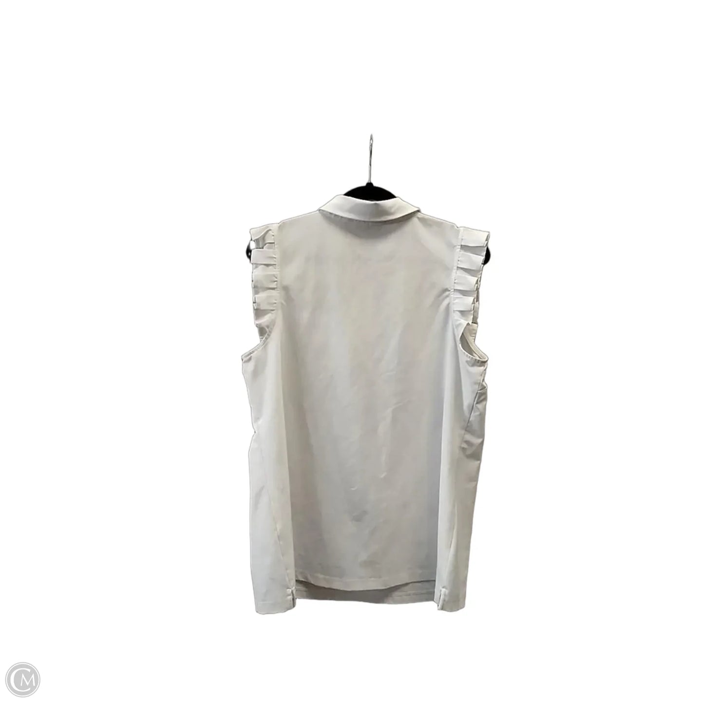 Blouse Sleeveless By Chicos In White, Size: 14