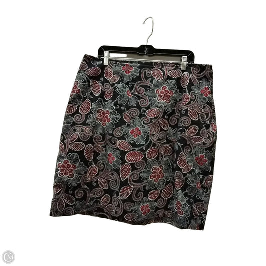 Skirt Mini & Short By Talbots In Paisley Print, Size: 16w