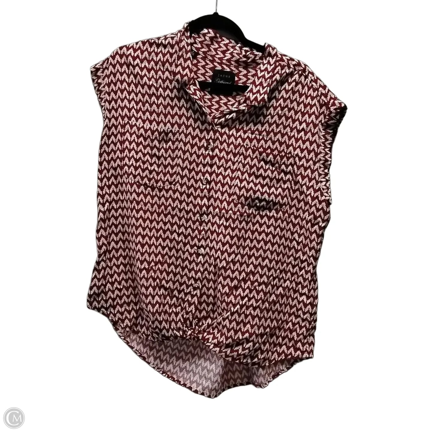 Top Short Sleeve By Jachs Girlfirend In Red, Size: L