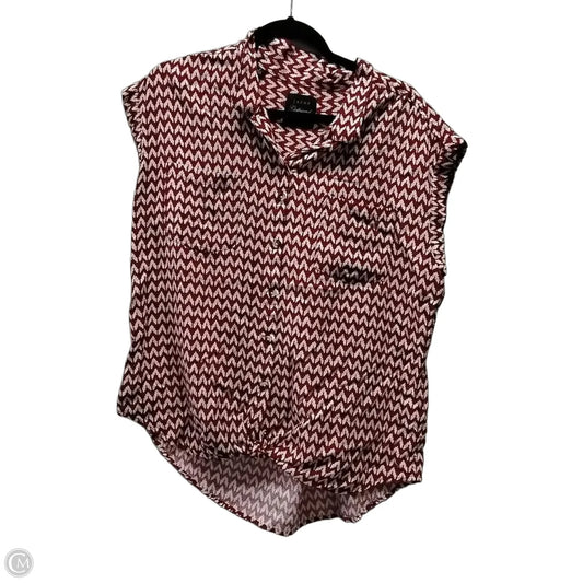 Top Short Sleeve By Jachs Girlfirend In Red, Size: L