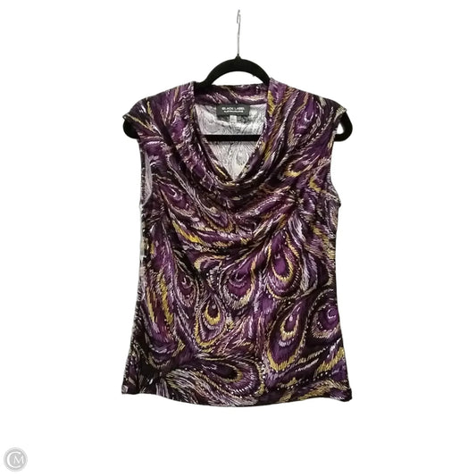 Blouse Sleeveless By Black Label In Purple, Size: S