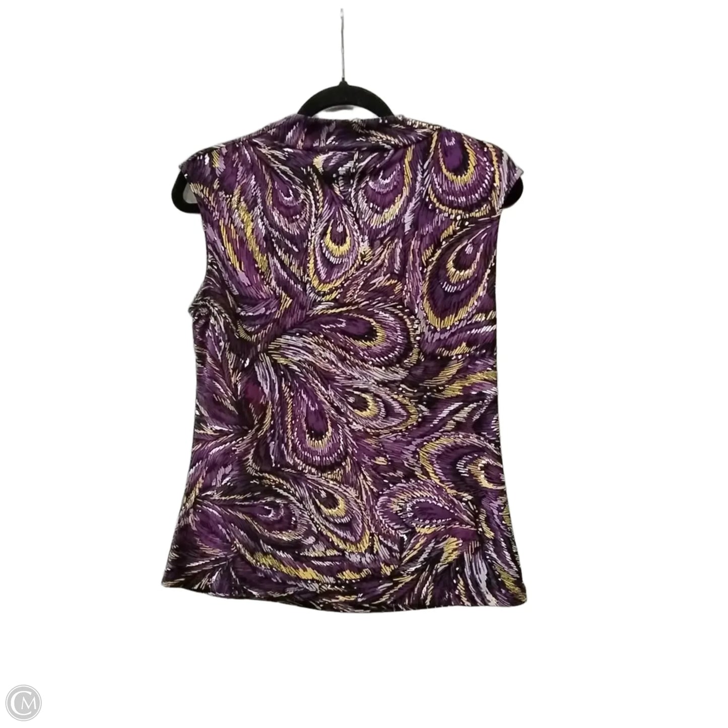 Blouse Sleeveless By Black Label In Purple, Size: S