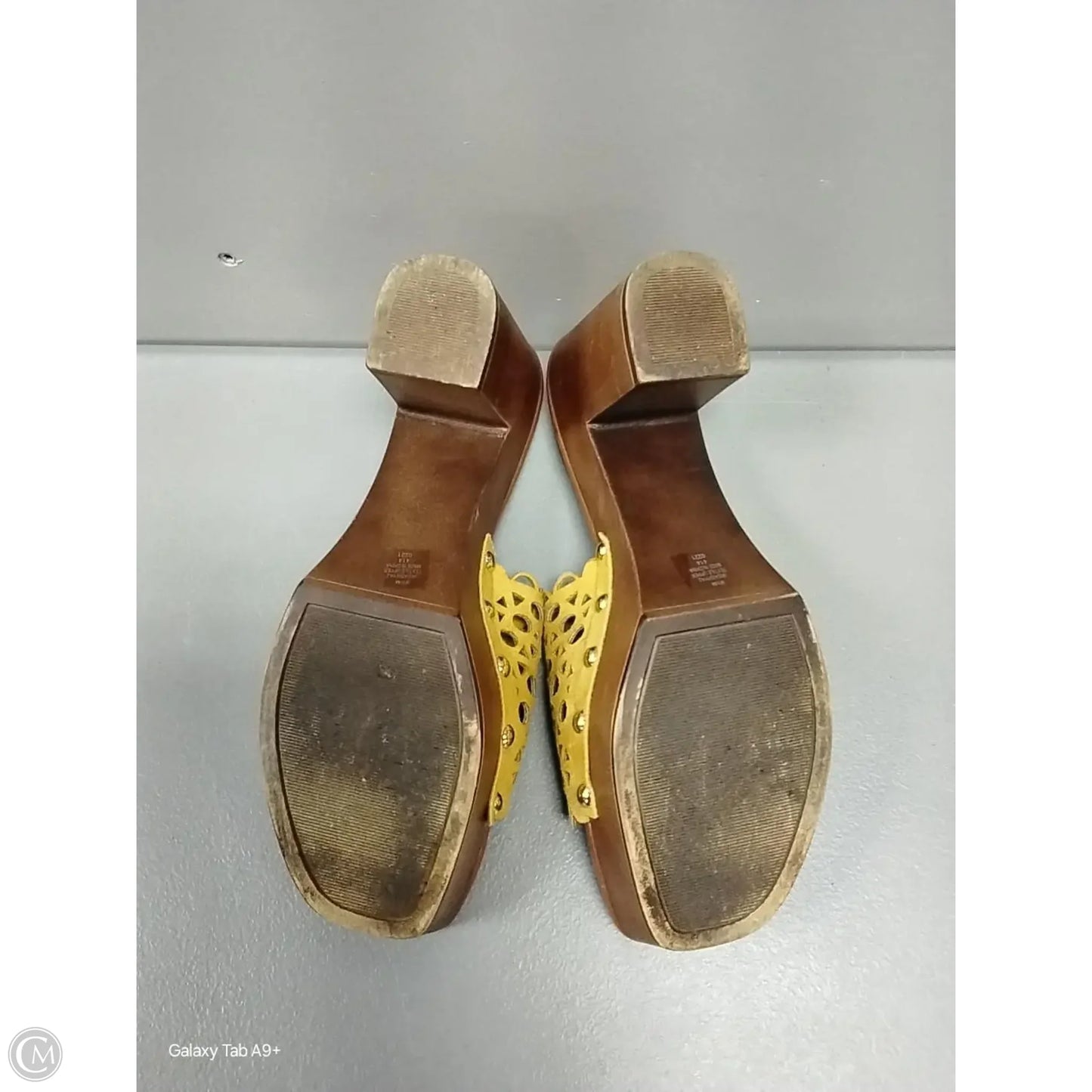 Shoes Heels Block By Indigo Rd In Yellow, Size: 9.5