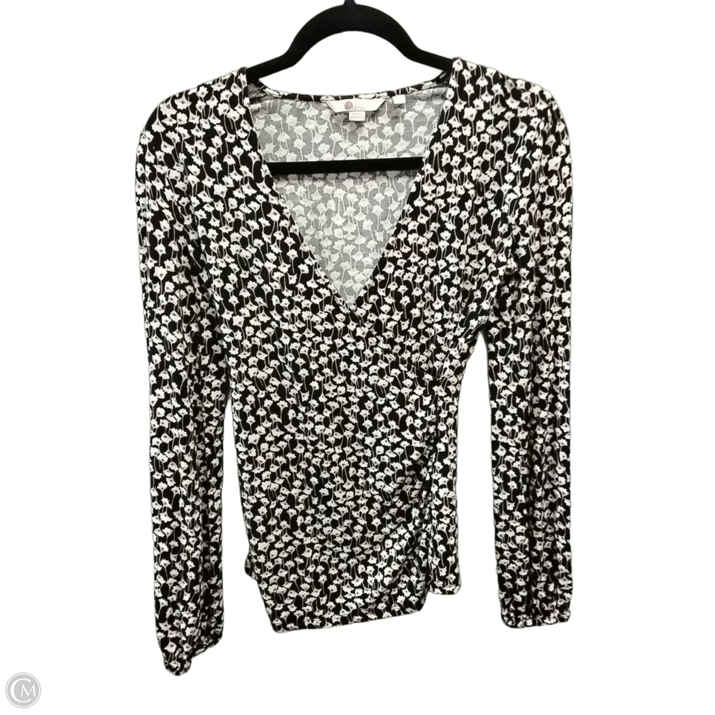 Top Long Sleeve By Boden In Black, Size: 4