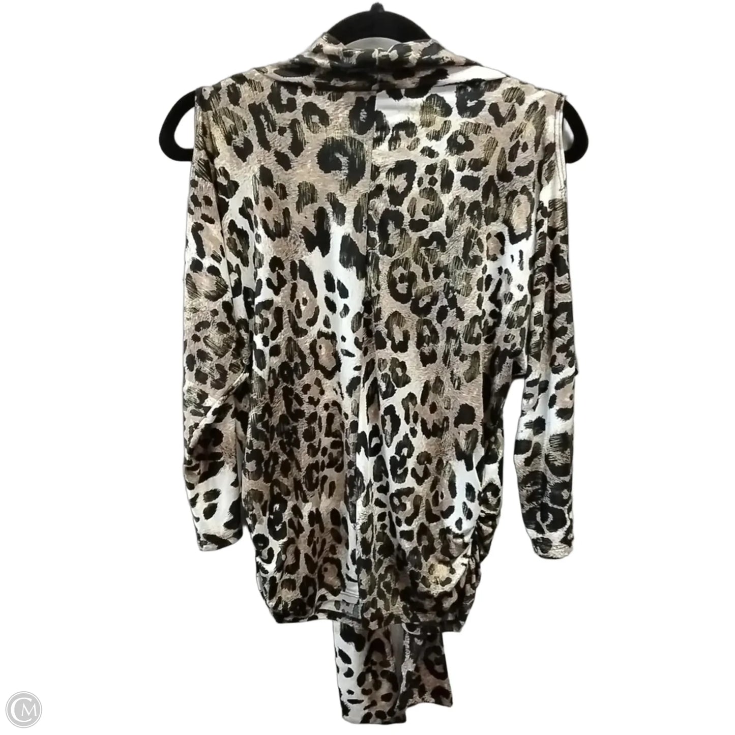 Blouse Long Sleeve By Isabella Rodriguez In Animal Print, Size: S