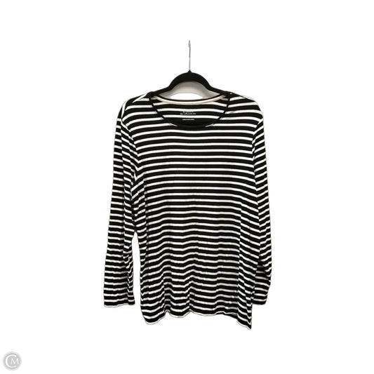Top Long Sleeve By Chicos In Striped Pattern, Size: Xl