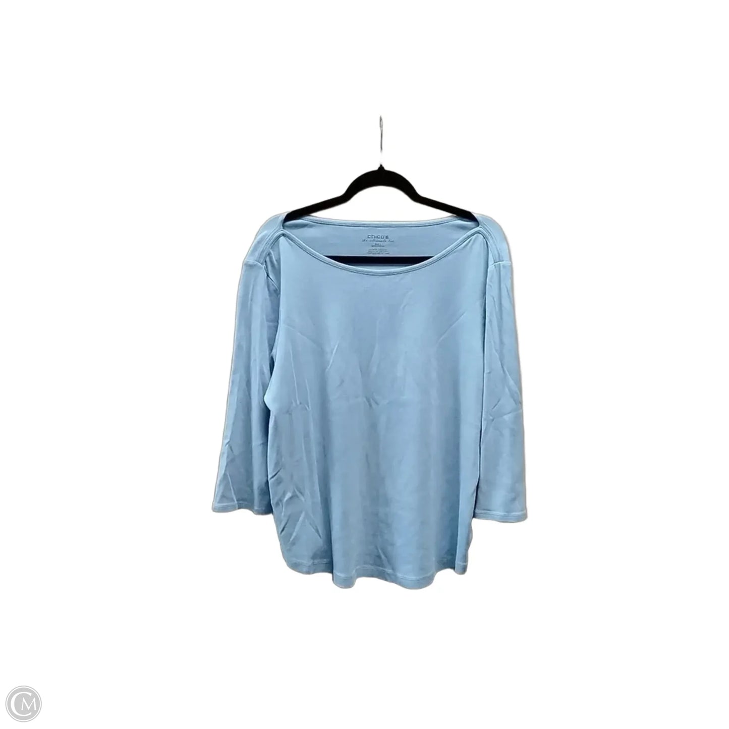 Top Long Sleeve By Chicos In Blue, Size: Xxl
