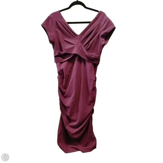 Dress Party Midi By Bcbg In Red, Size: 12