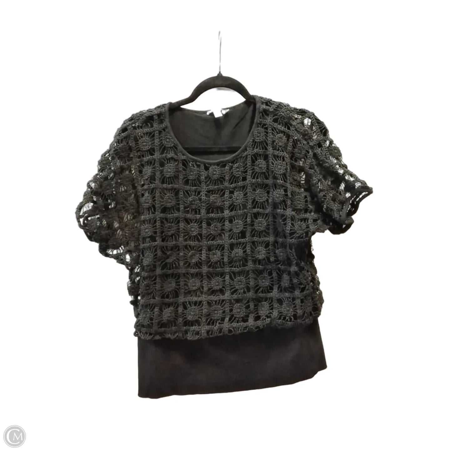 Top Short Sleeve By Chicos In Black, Size: M
