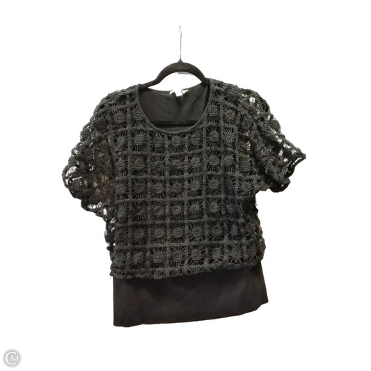 Top Short Sleeve By Chicos In Black, Size: M