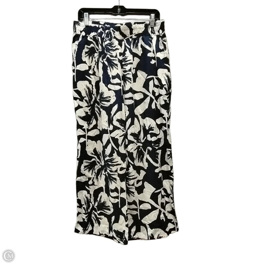 Pants Linen By Calypso St Barth In Blue & White, Size: 14