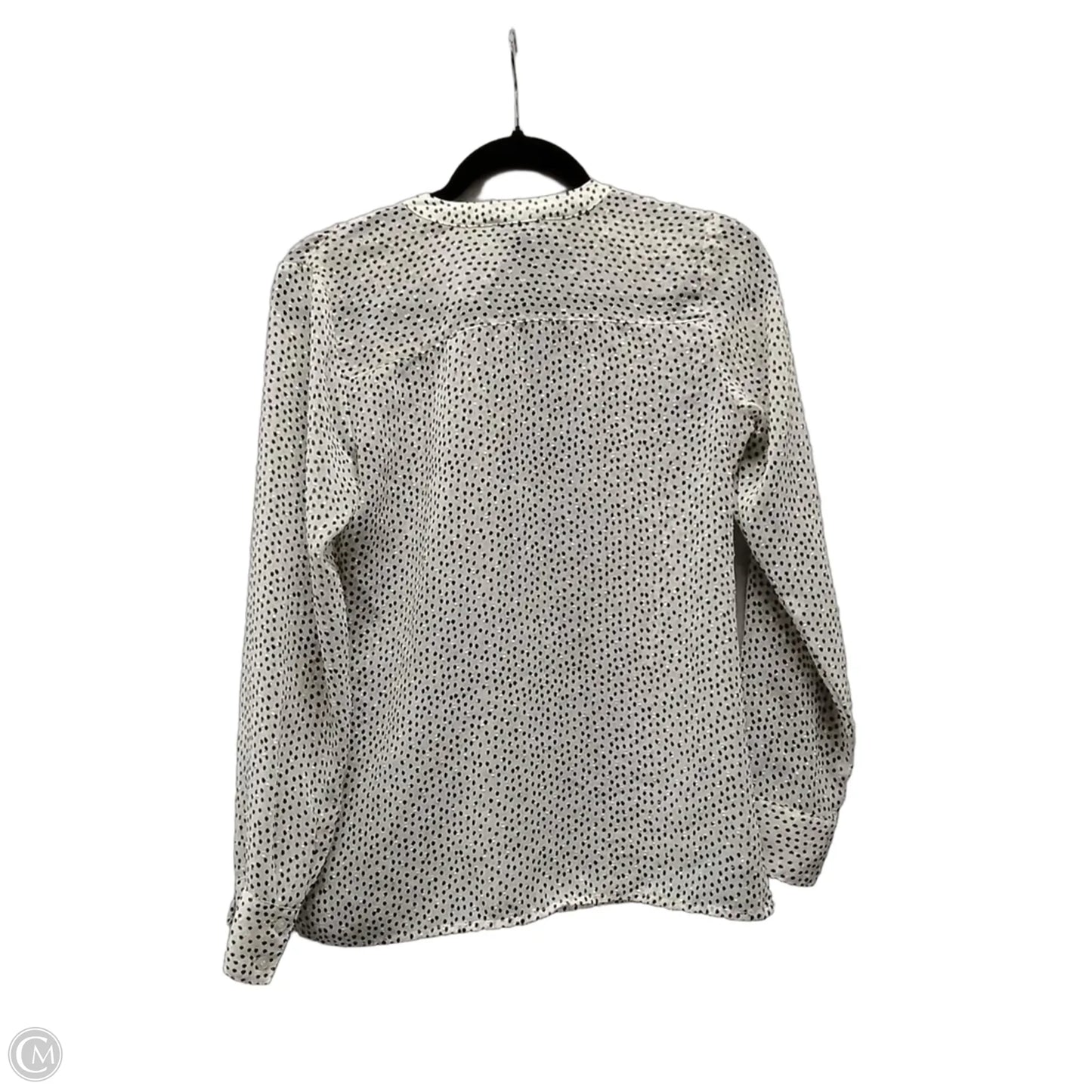 Blouse Long Sleeve By Limited In Polkadot Pattern, Size: Xs
