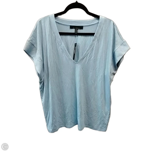 Top Short Sleeve Basic By White House Black Market In Blue, Size: Xl