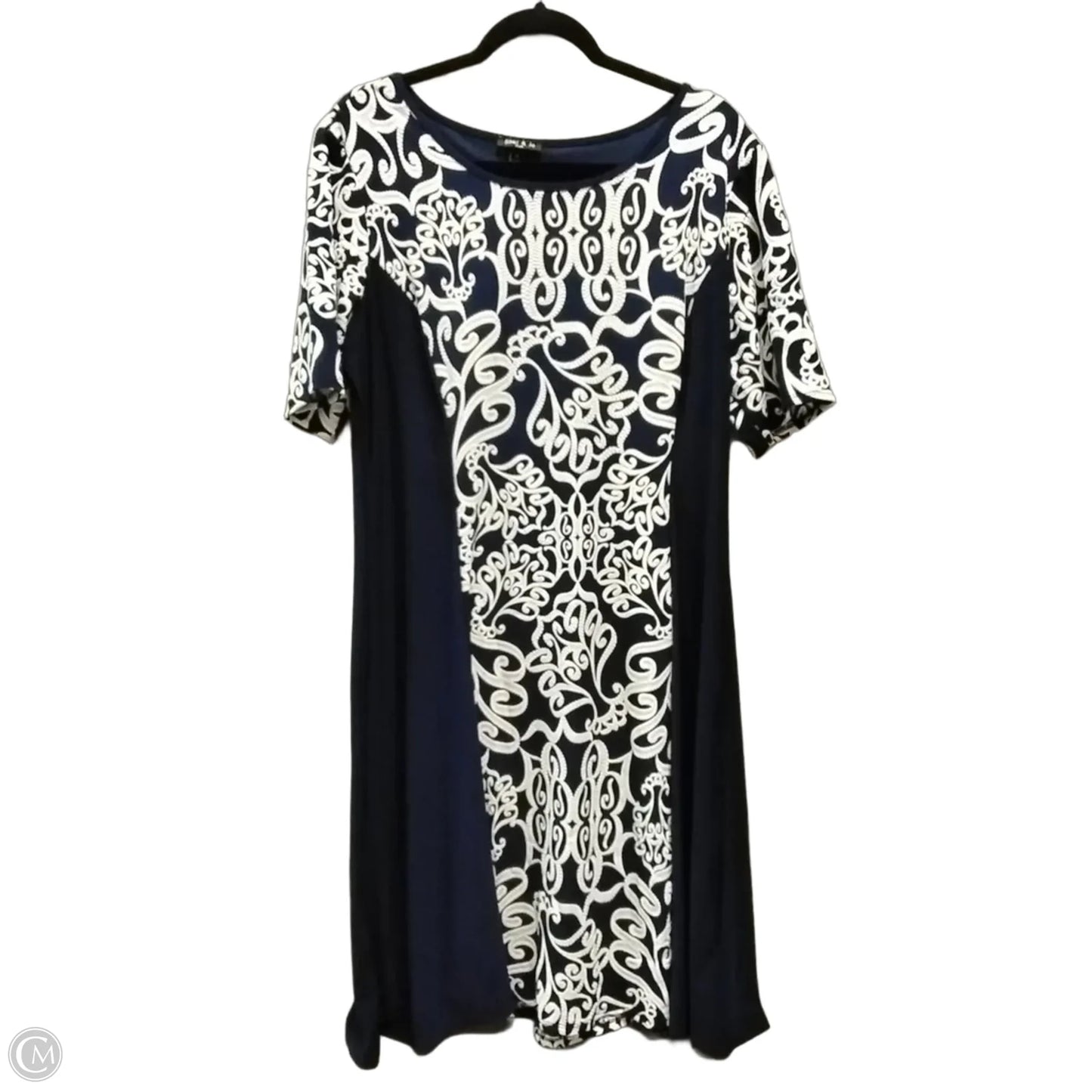 Dress Casual Midi By Sami & Jo In Blue, Size: 2x