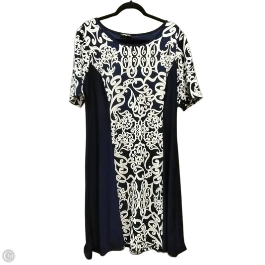 Dress Casual Midi By Sami & Jo In Blue, Size: 2x