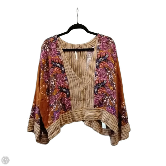 Blouse 3/4 Sleeve By Free People In Multi-colored, Size: L