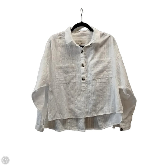 Blouse 3/4 Sleeve By Free People In Multi-colored, Size: L
