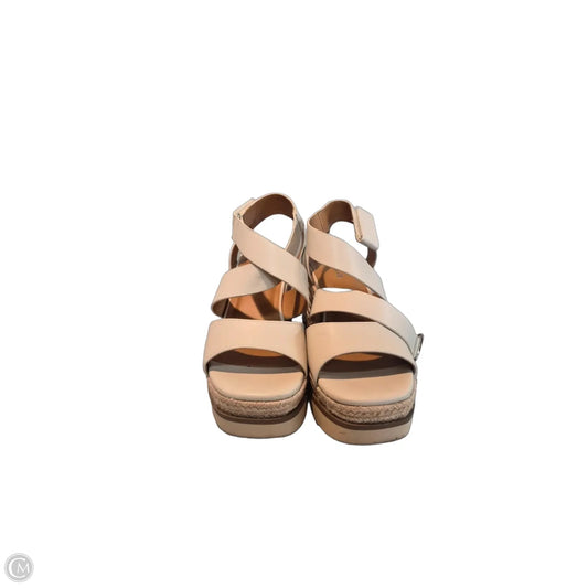 Shoes Heels Wedge By Soda In White, Size: 8