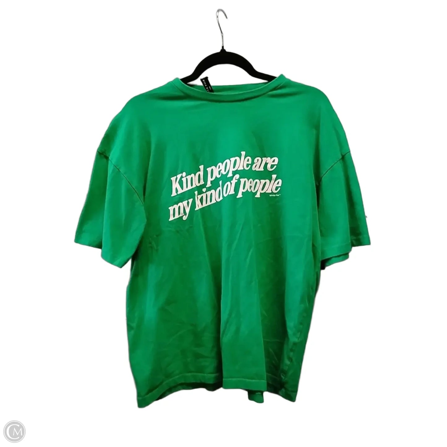 Top Short Sleeve By White Fox In Green, Size: M