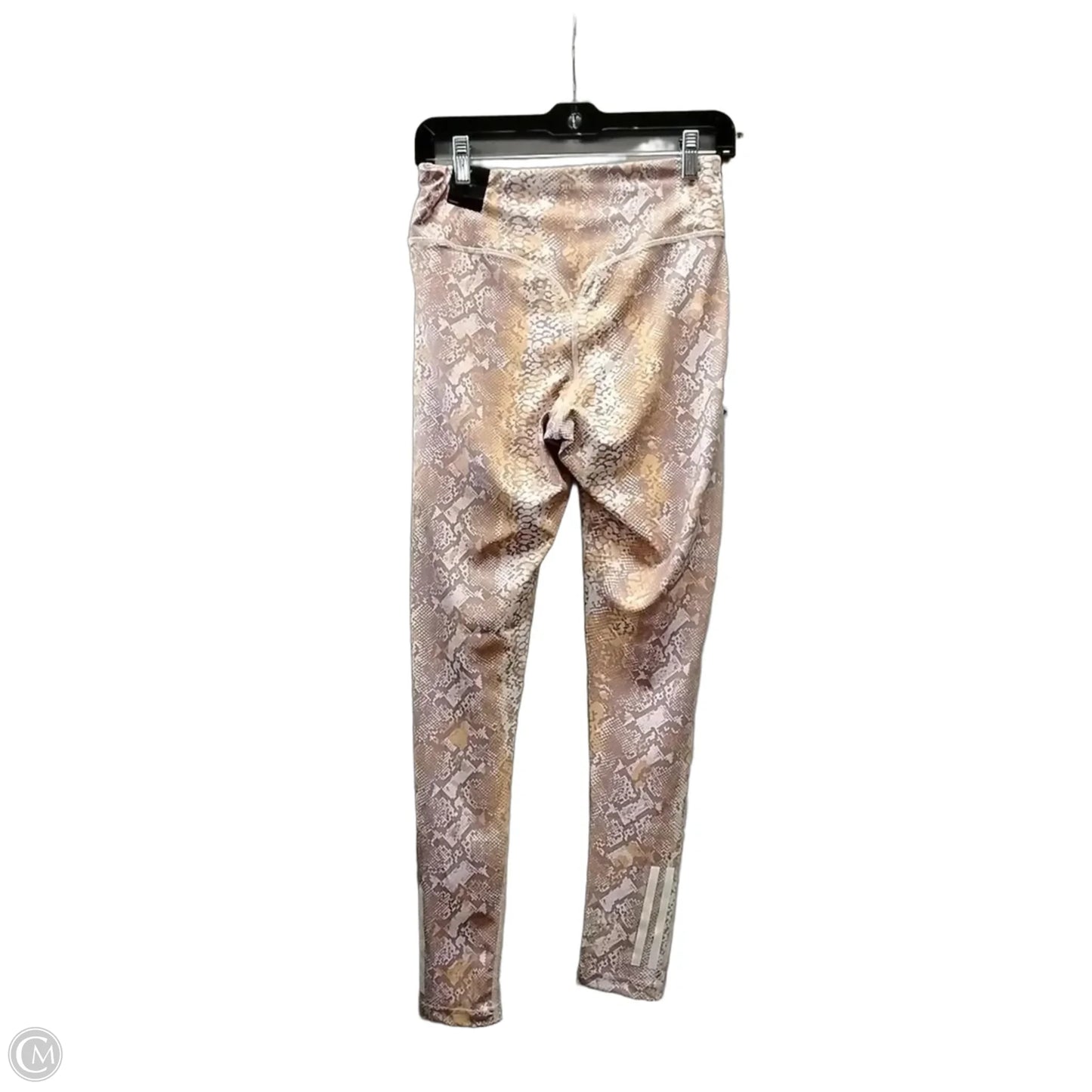 Athletic Leggings By Adidas In Pink, Size: M