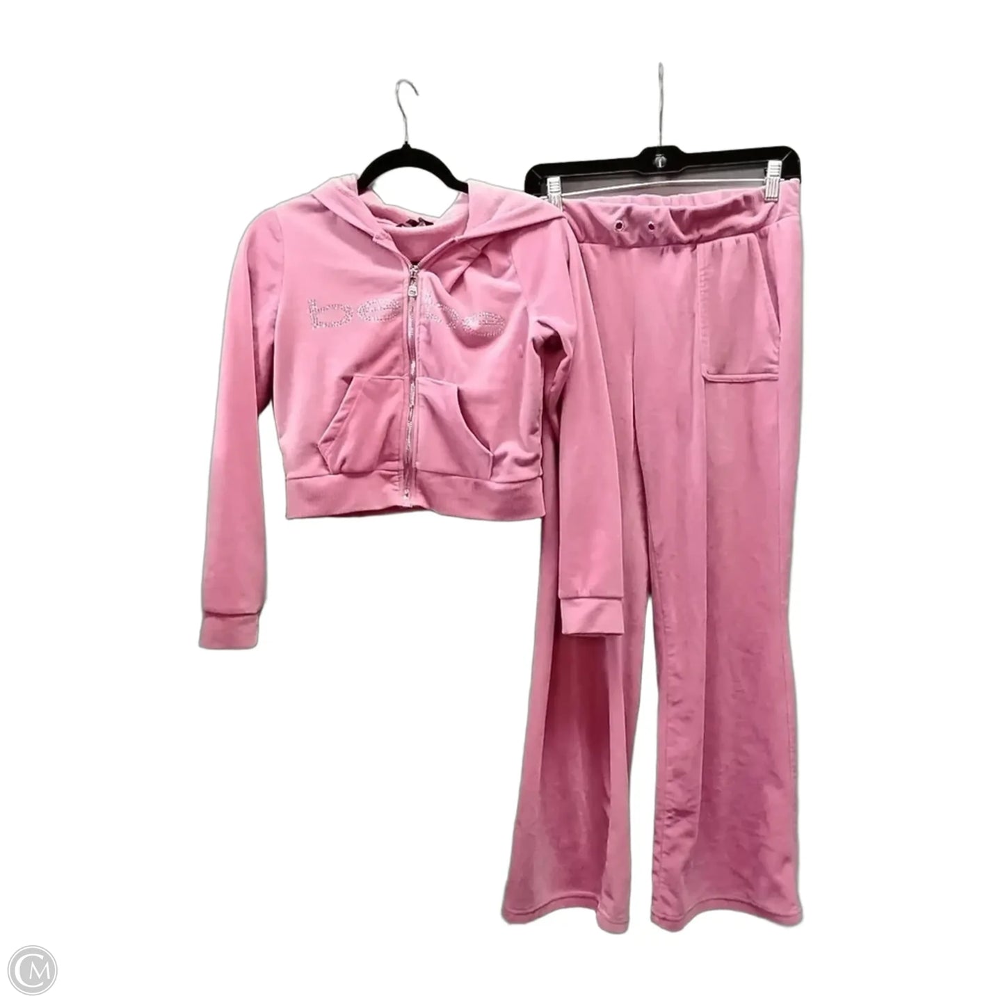 Athletic Pants 2pc By Bebe In Pink, Size: M