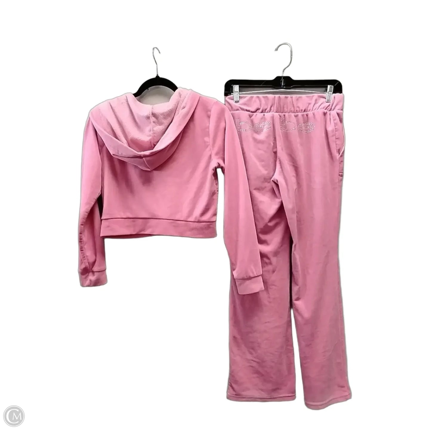 Athletic Pants 2pc By Bebe In Pink, Size: M