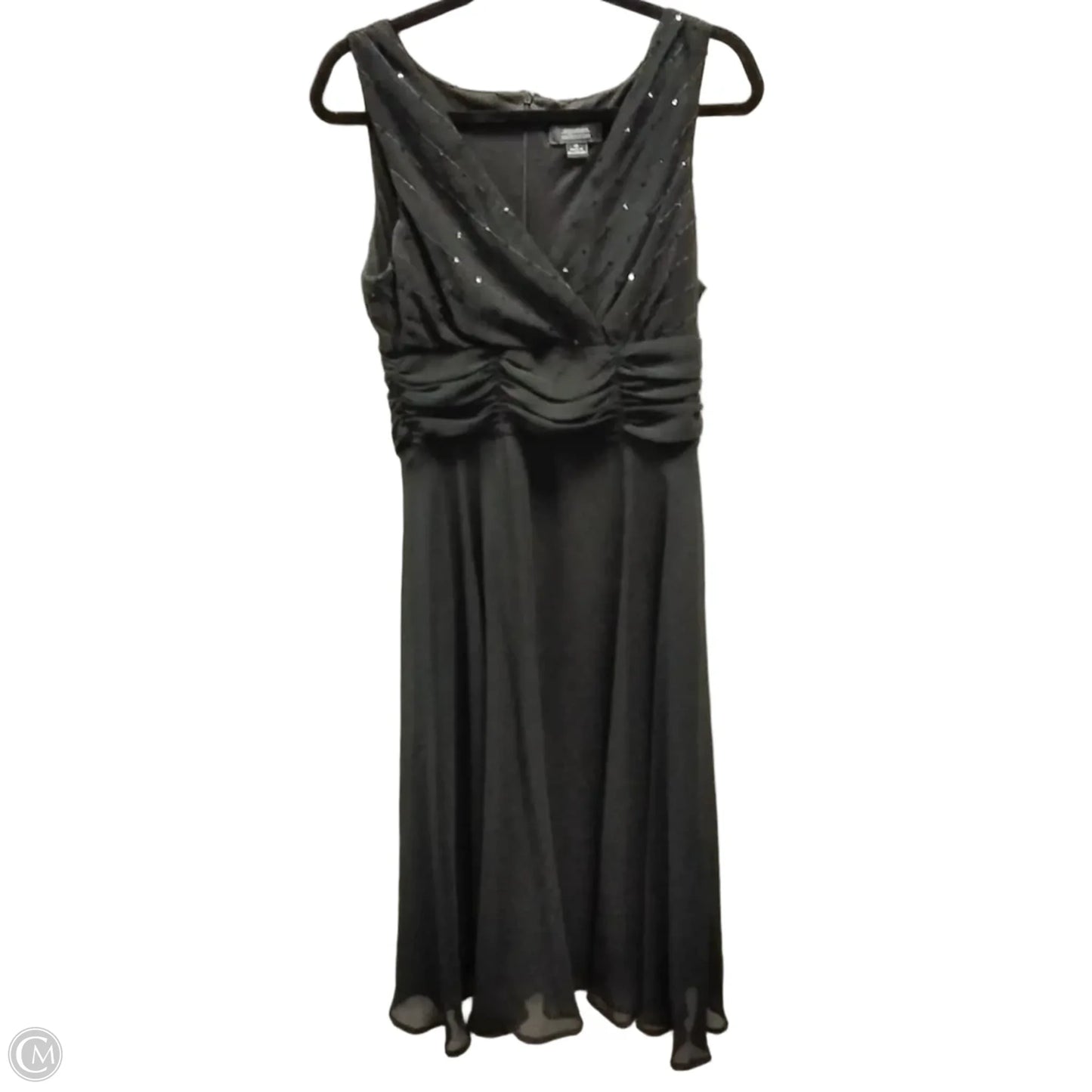 Dress Party Midi By Dressbarn In Black, Size: 10