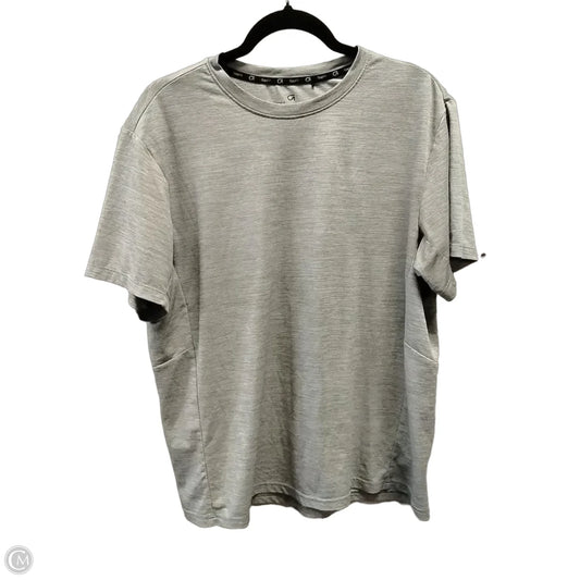 Athletic Top Short Sleeve By Gap In Grey, Size: L