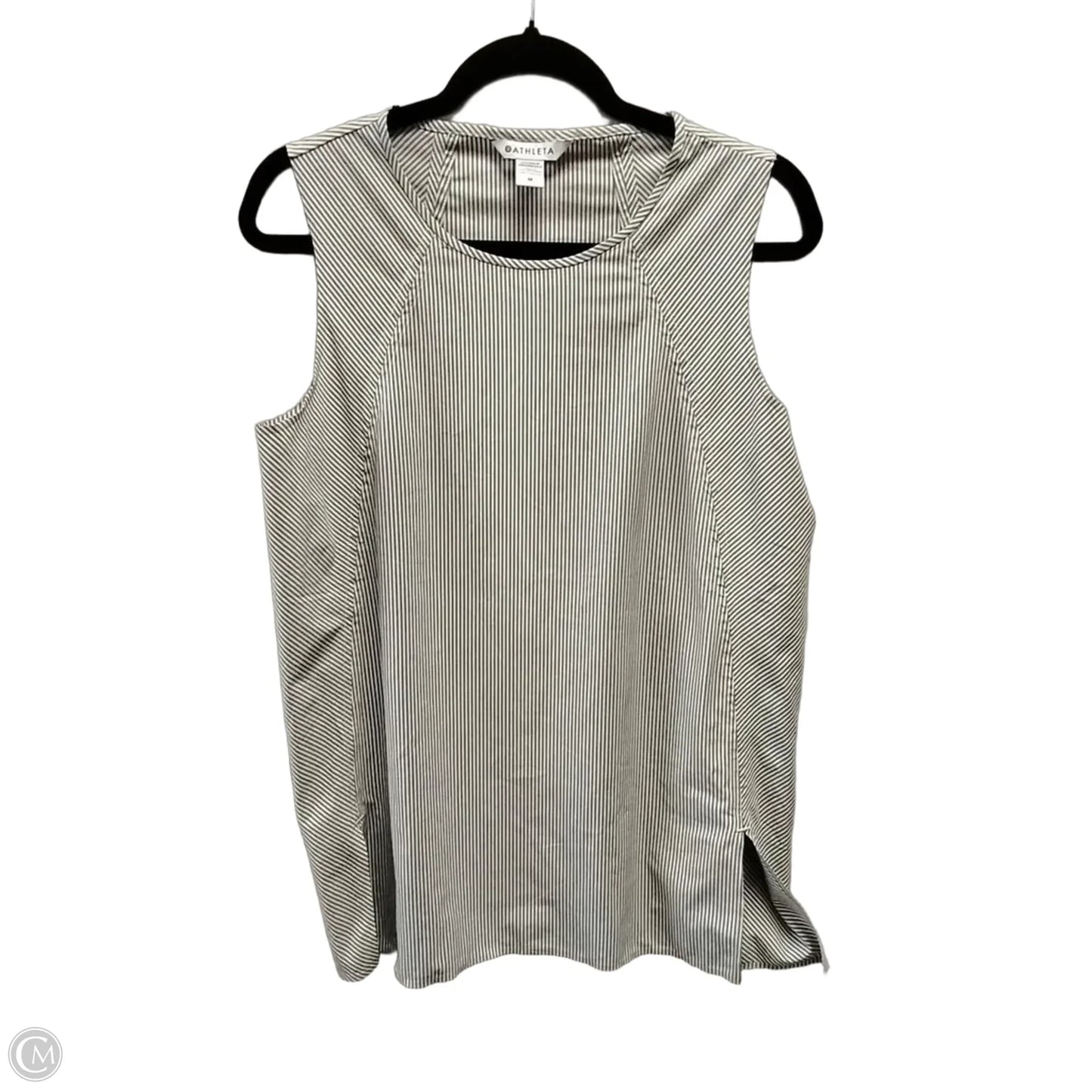 Athletic Tank Top By Athleta In Striped Pattern, Size: M