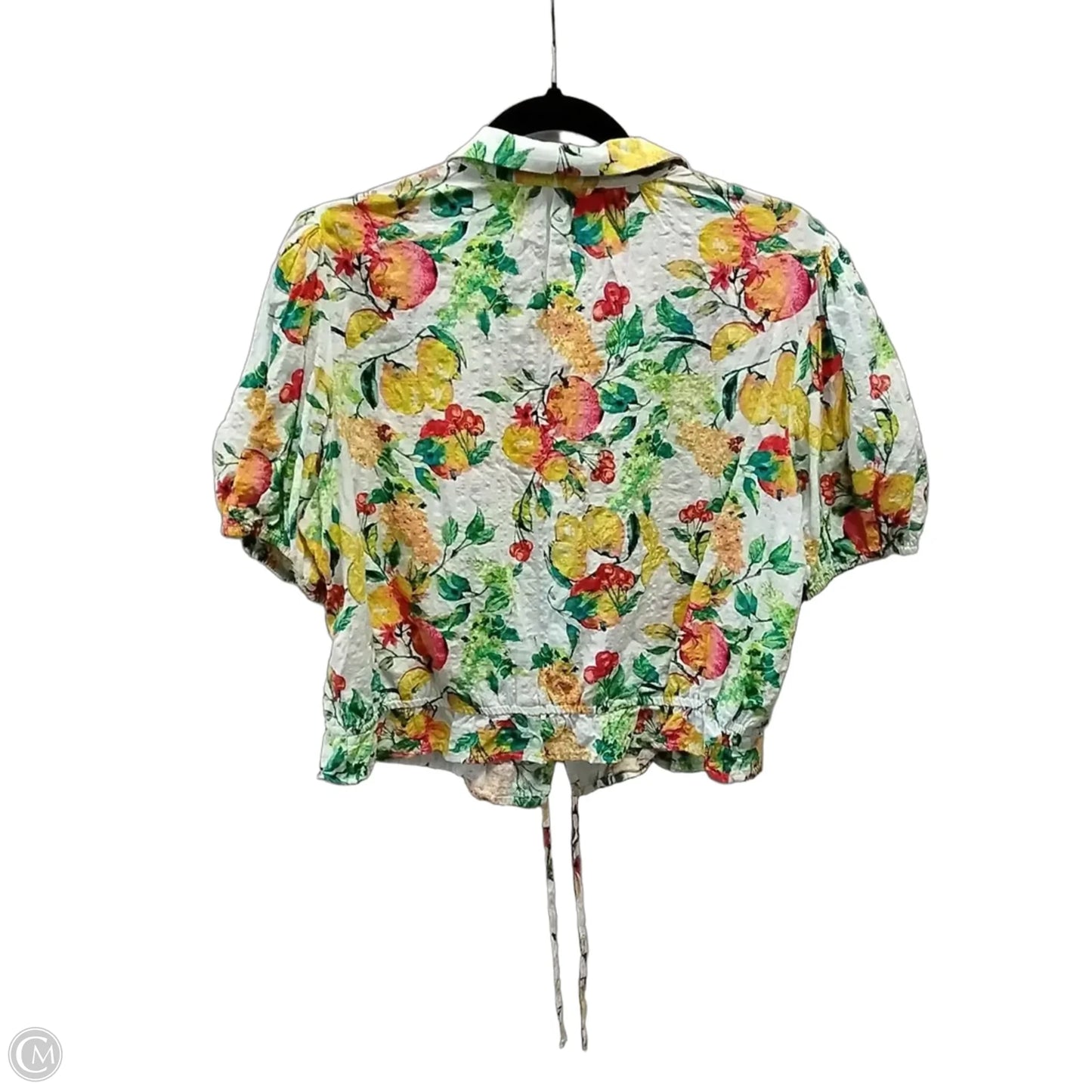 Top Short Sleeve By Lc Lauren Conrad In Floral Print, Size: L