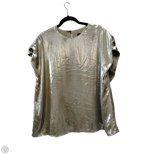 Top Short Sleeve By Banana Republic In Brown, Size: Xxl