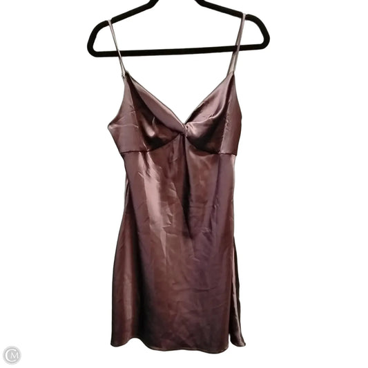 Dress Casual Short By Clothes Mentor In Brown, Size: L