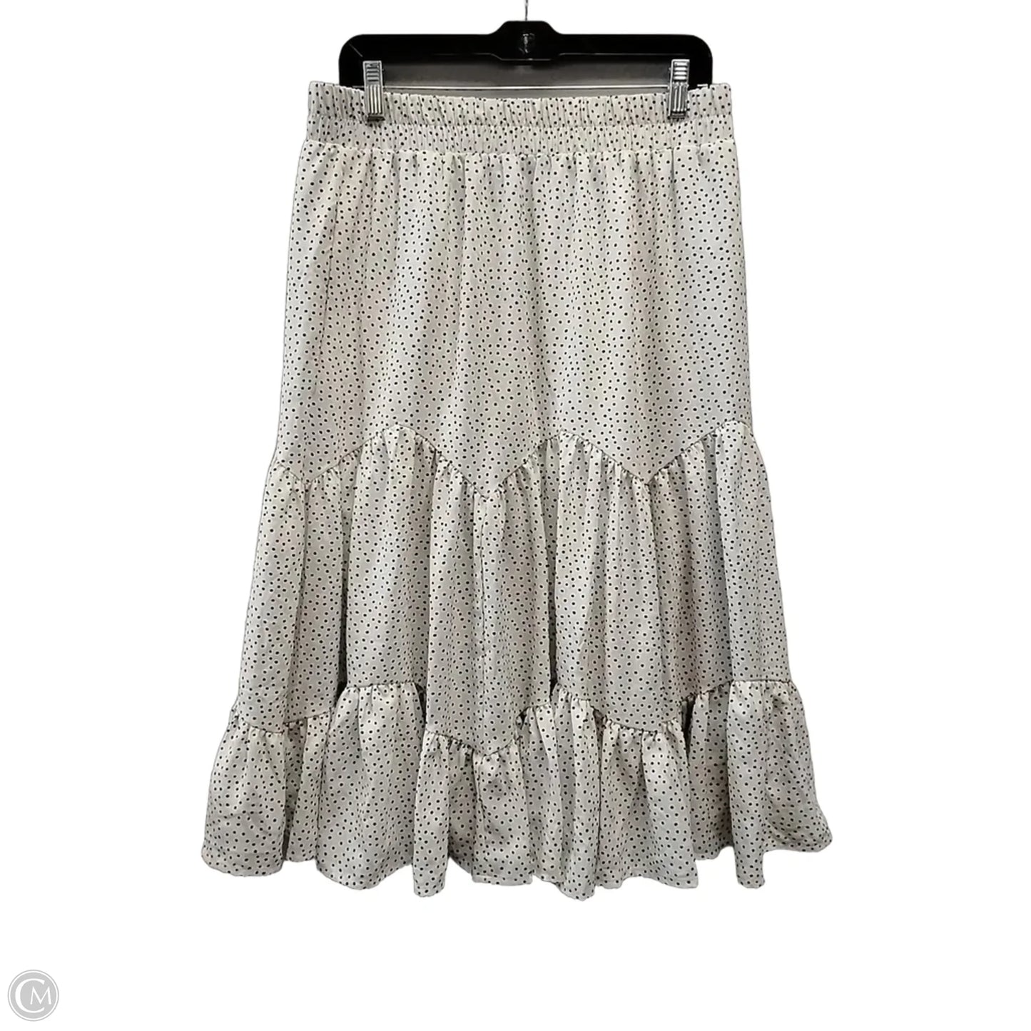 Skirt Maxi By Versona In Polkadot Pattern, Size: L