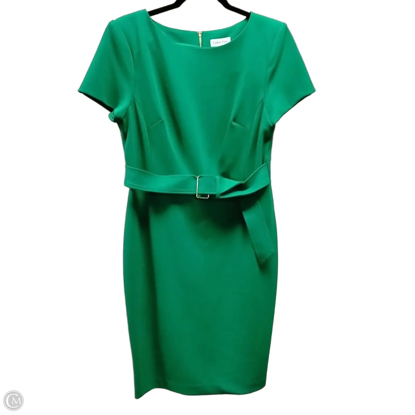 Dress Casual Short By Calvin Klein In Green, Size: 12