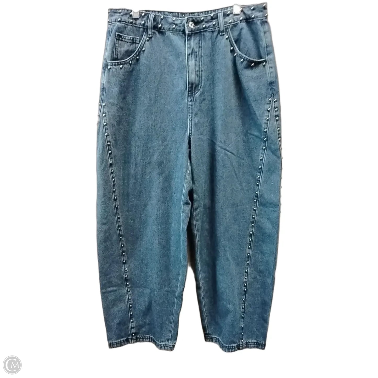 Jeans Wide Leg By Clothes Mentor In Blue Denim, Size: 10
