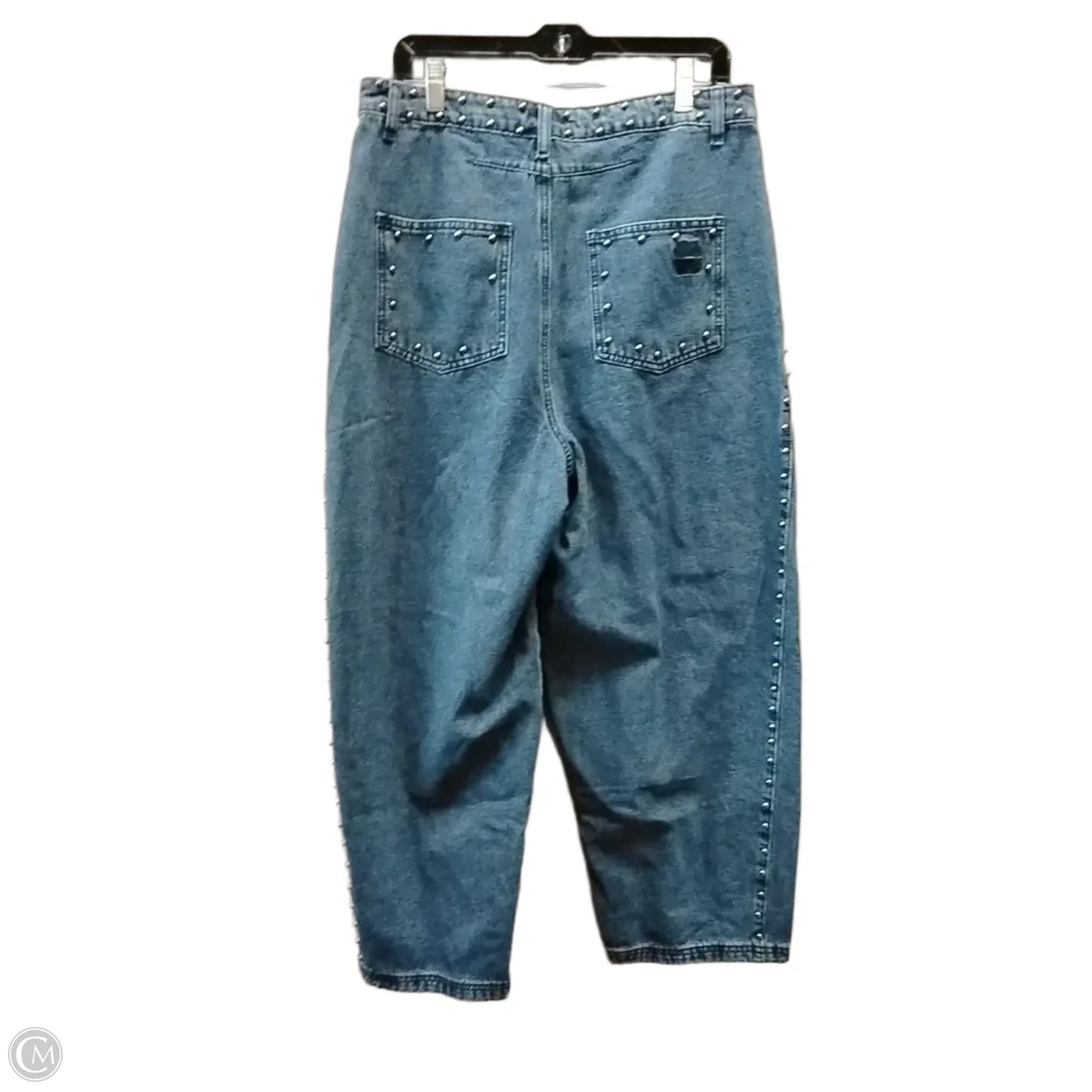 Jeans Wide Leg By Clothes Mentor In Blue Denim, Size: 10