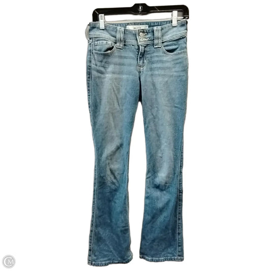 Jeans Boot Cut By Hollister In Blue Denim, Size: 0