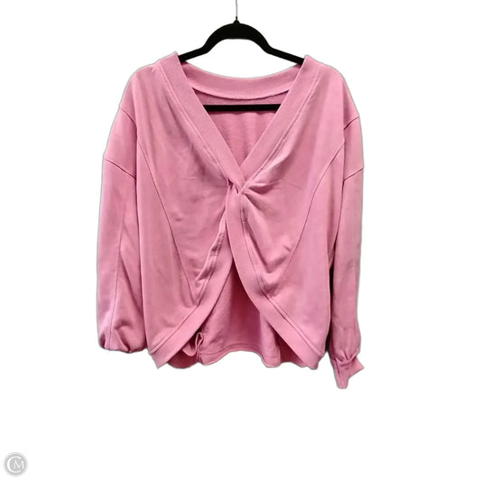 Sweatshirt Crewneck By Clothes Mentor In Pink, Size: M
