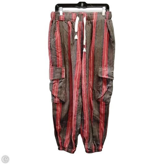 Pants Lounge By Pol In Striped Pattern, Size: M