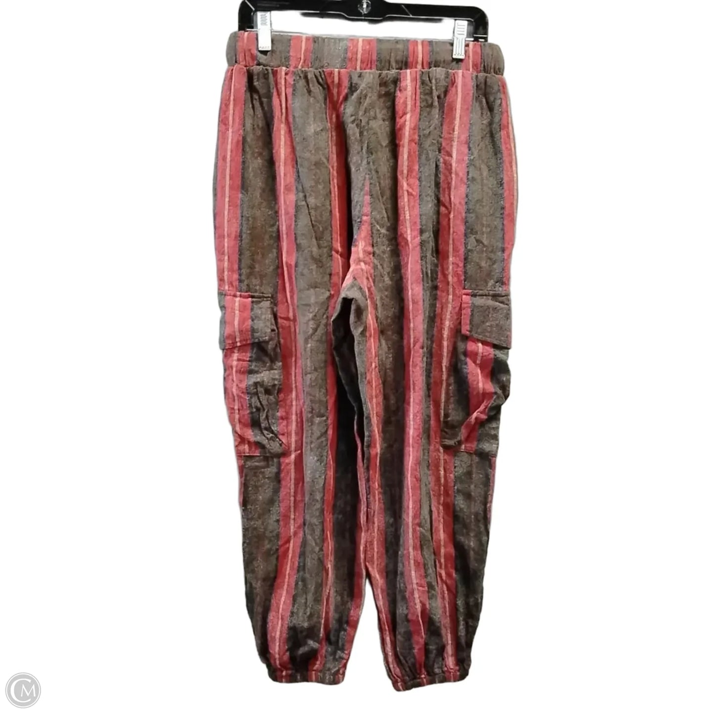 Pants Lounge By Pol In Striped Pattern, Size: M