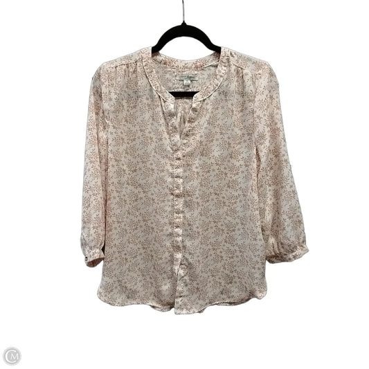 Blouse Long Sleeve By Jachs Girlfirend In White, Size: S