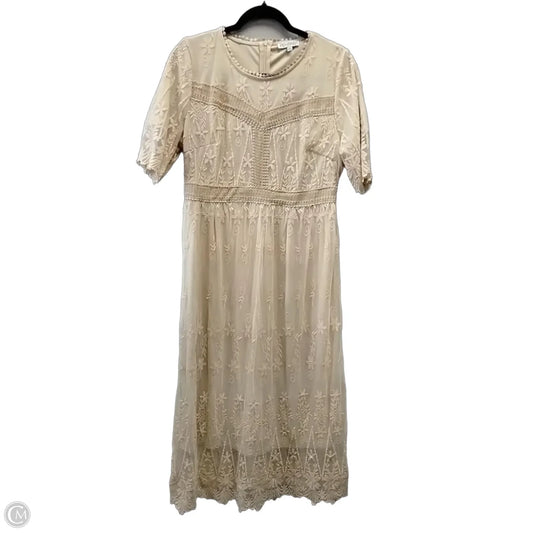 Dress Casual Maxi By Clothes Mentor In Tan, Size: L