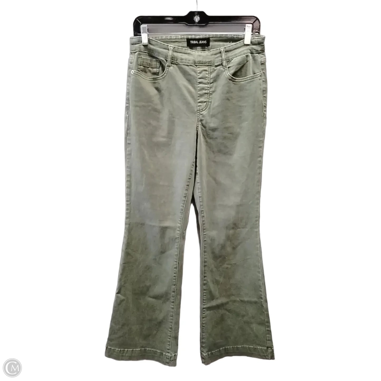 Jeans Wide Leg By Tribal In Green, Size: 6