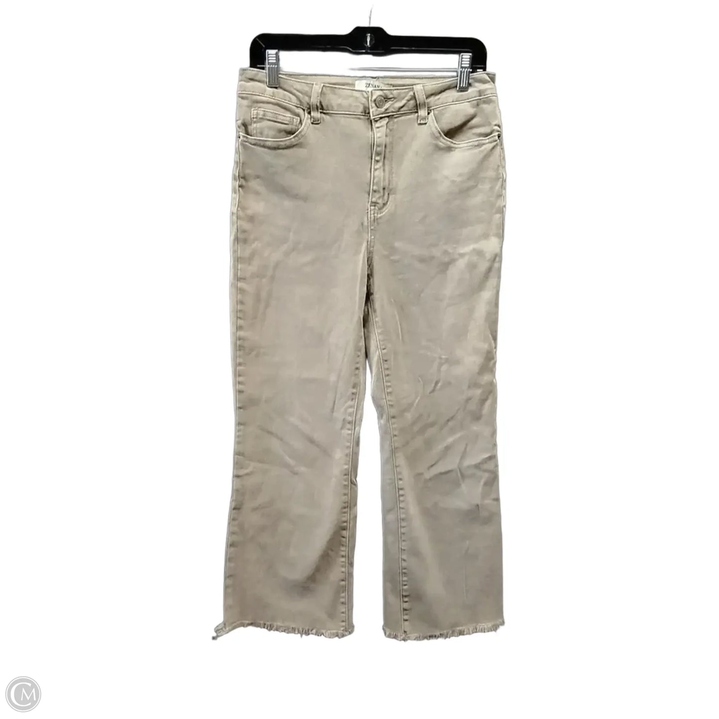 Jeans Wide Leg By Zenana In Brown, Size: M